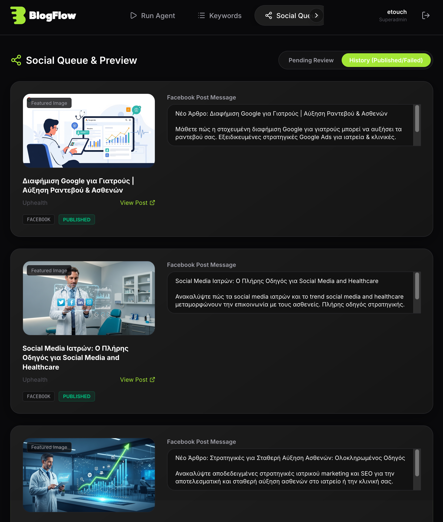 AI publishing and social distribution workflow